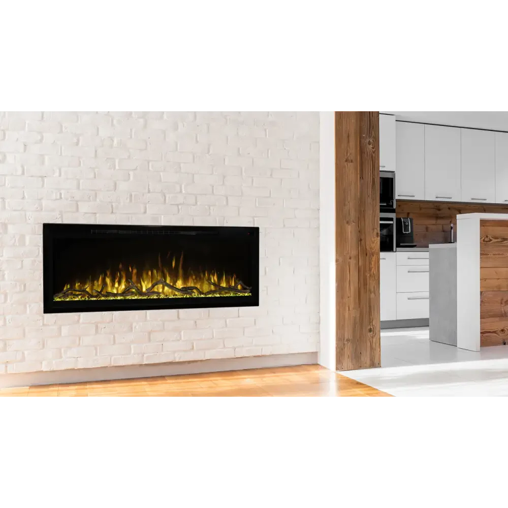 Modern Flames 74 Inch Spectrum Slimline Recessed/Wall Mount Electric Fireplace Attached