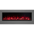 Modern Flames 80 Inch Landscape Pro Slim Built In Electric Fireplace Red Flame