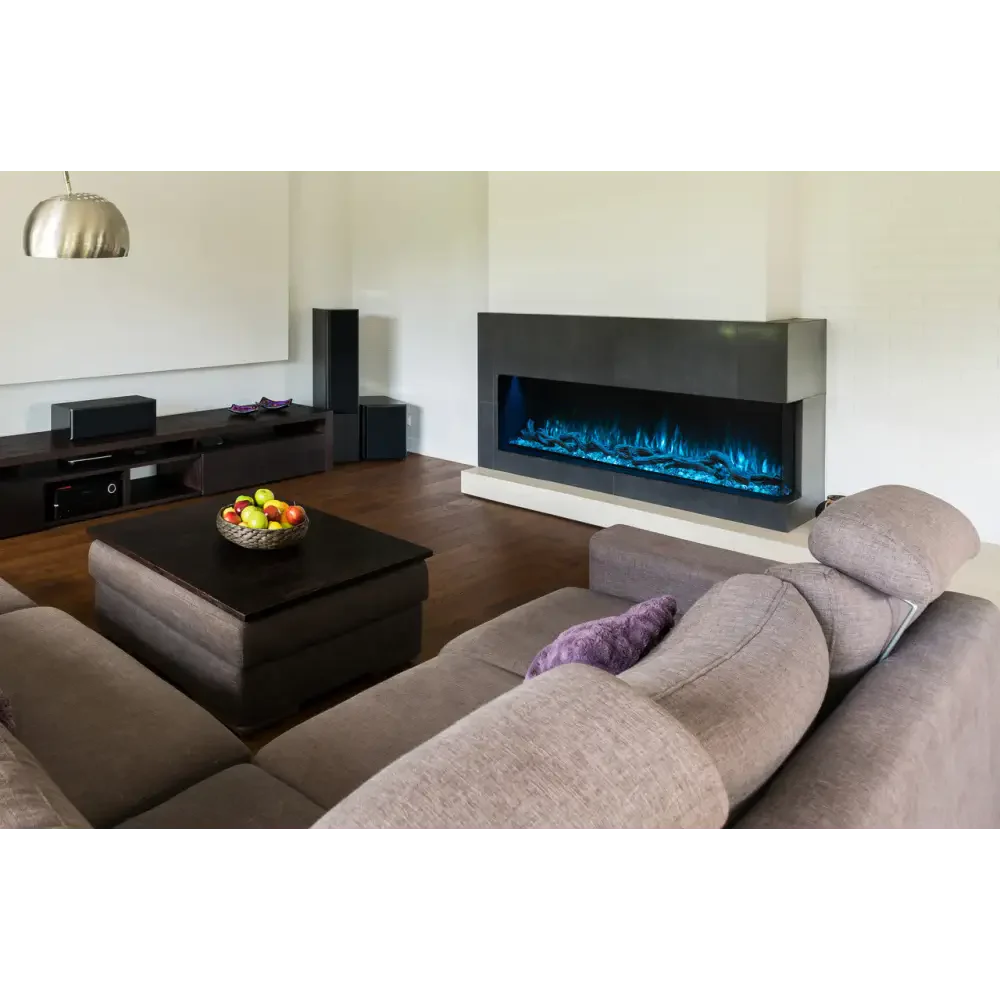Modern Flames 80 Inch Landscape Pro Multi Linear Electric Fireplace Attached