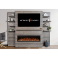 Modern Flames Allwood Fireplace Wall System Attached