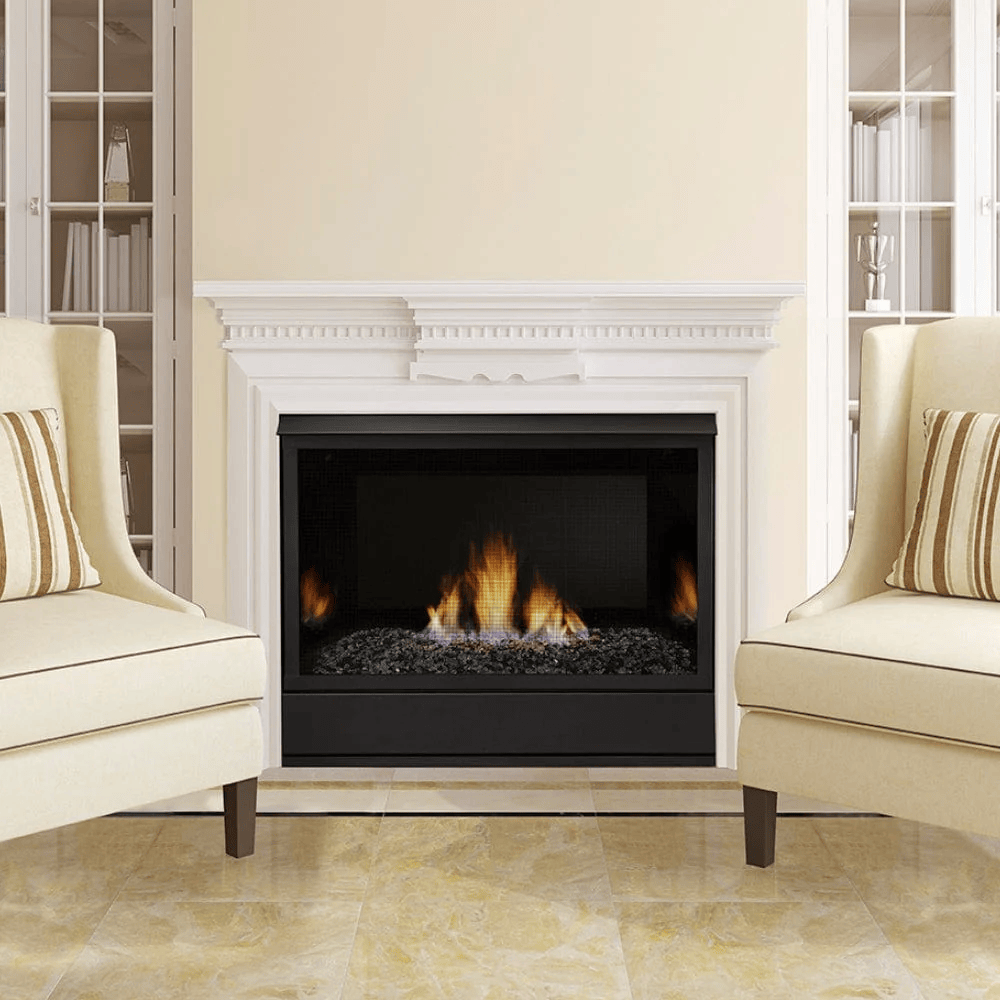 Monessen Aria 32 Inch Traditional IPI Control Vent Free Gas Fireplace Attached