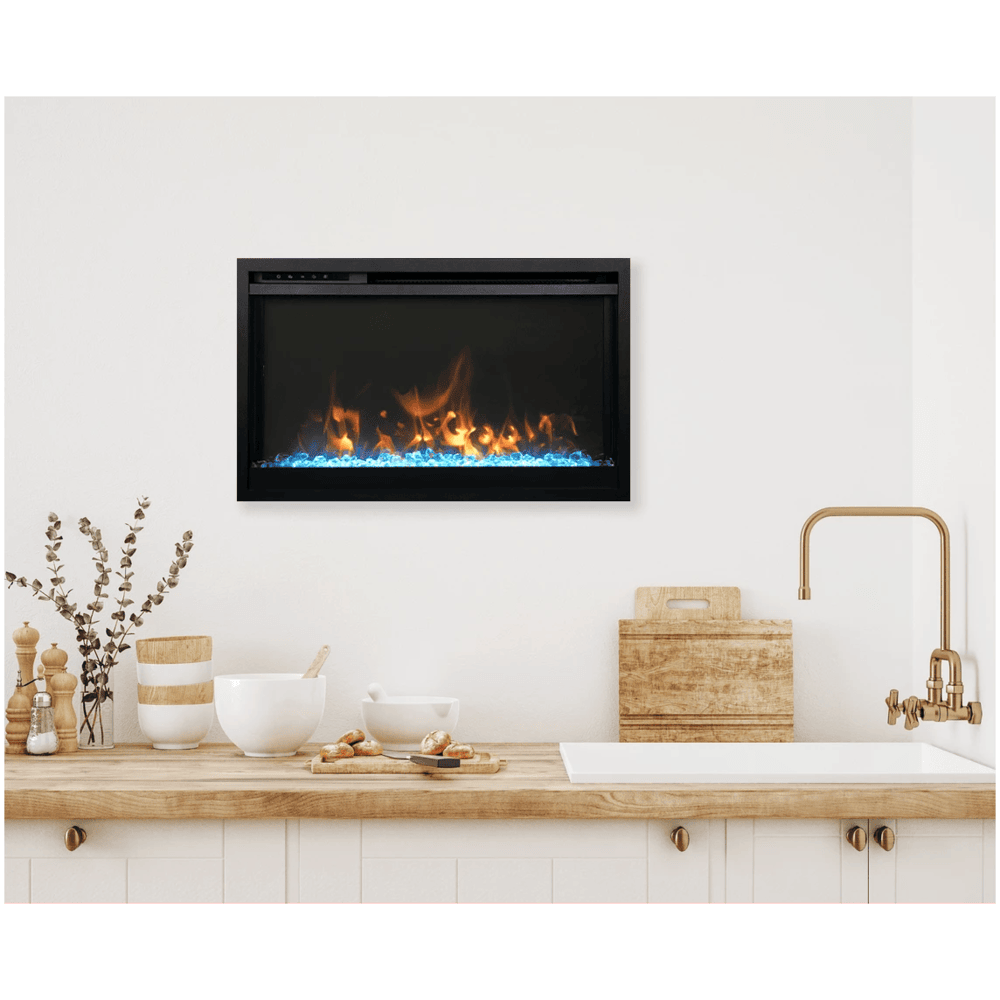 Remii 26 Inch Classic Slim Smart Electric Fireplace Attached