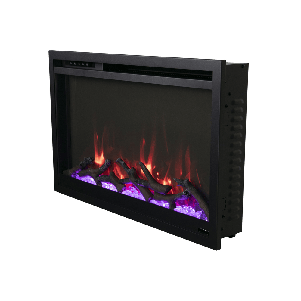 Remii 30 Inch Classic Slim Smart Electric Fireplace Side View