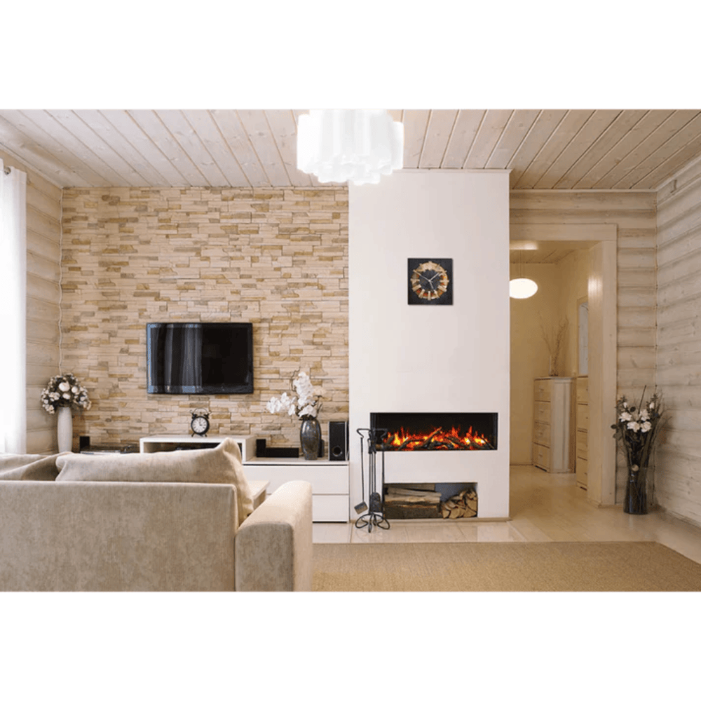 Remii 30 Inch BAY-SLIM Series 3 Sided Electric Fireplace Attached 1