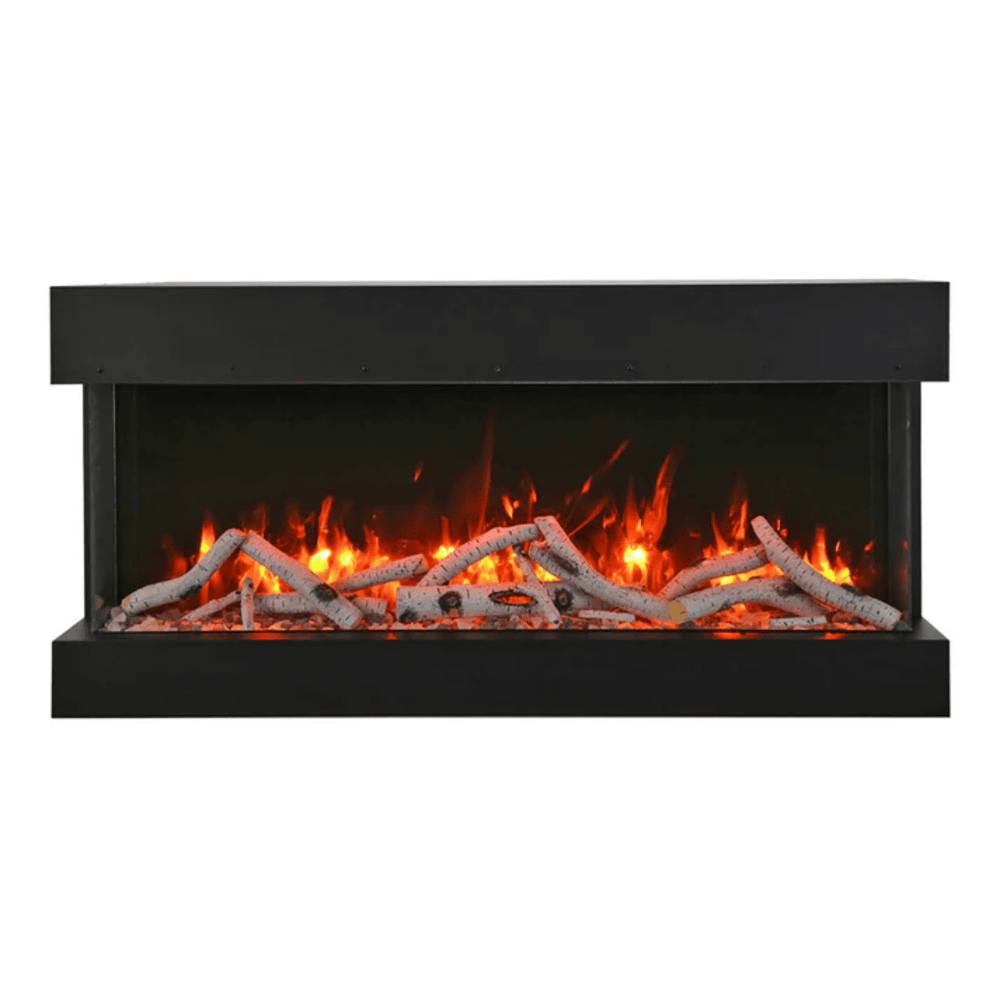 Remii 30 Inch BAY-SLIM Series 3 Sided Electric Fireplace Front View