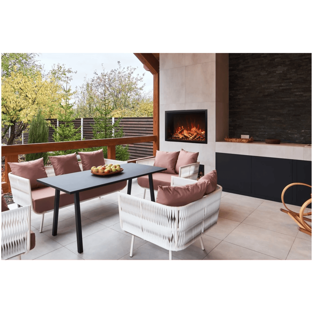 Remii 38 Inch Classic Lumina Electric Fireplace Attached