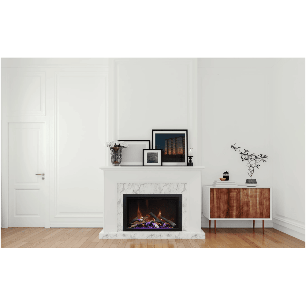Remii 38 Inch Smart Traditional Series Electric Fireplace Attached