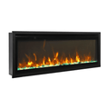 Remii 45 Inch Extra Slim Indoor Electric Fireplace with Black Steel Surround Side View