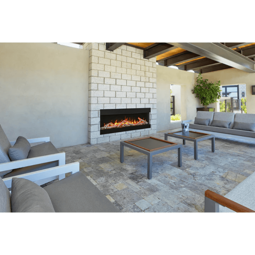 Remii 50 Inch BAY-SLIM Series 3 Sided Electric Fireplace Attached 2