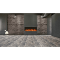 Remii 72 Inch BAY-SLIM Series 3 Sided Electric Fireplace Attached