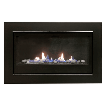Sierra Flame 36 Inch Boston Linear Direct Vent Gas Fireplace Front View