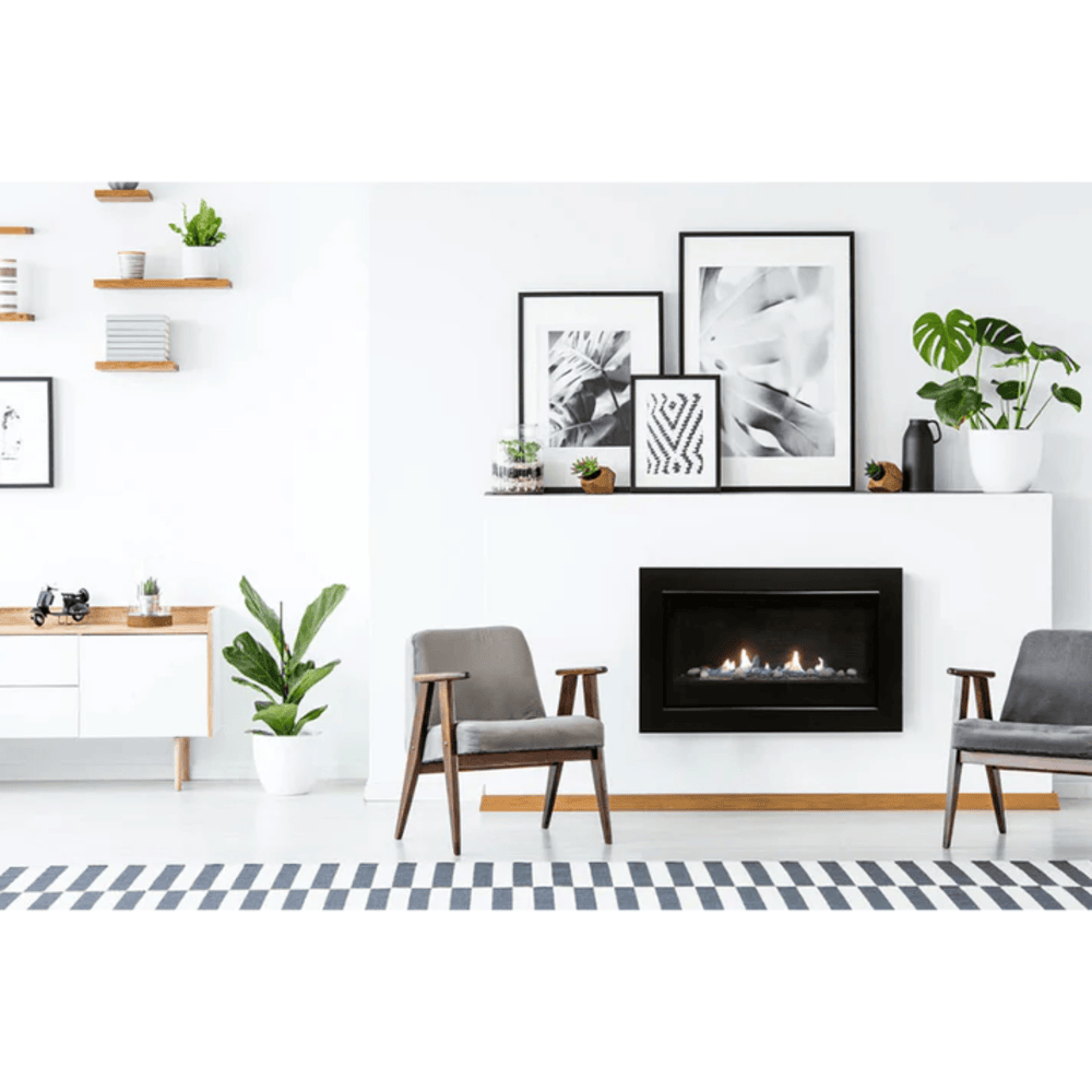 Sierra Flame 36 Inch Boston Linear Direct Vent Gas Fireplace Attached