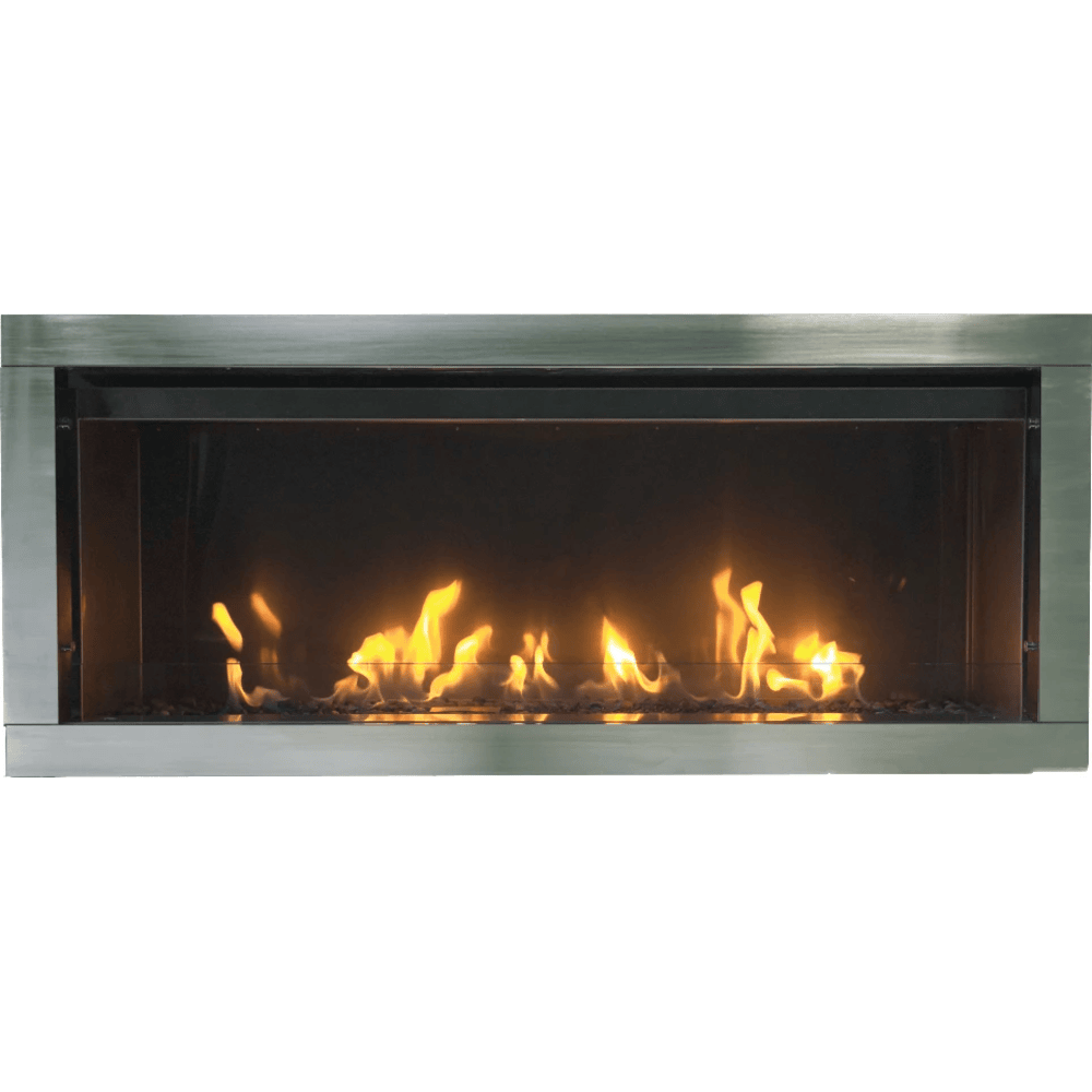Sierra Flame 45 Inch Tahoe Direct Vent Linear Gas Fireplace Front View