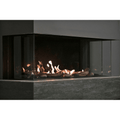 Sierra Flame 58 Inch Toscana 3 Sided Peninsula Gas Fireplace Full View
