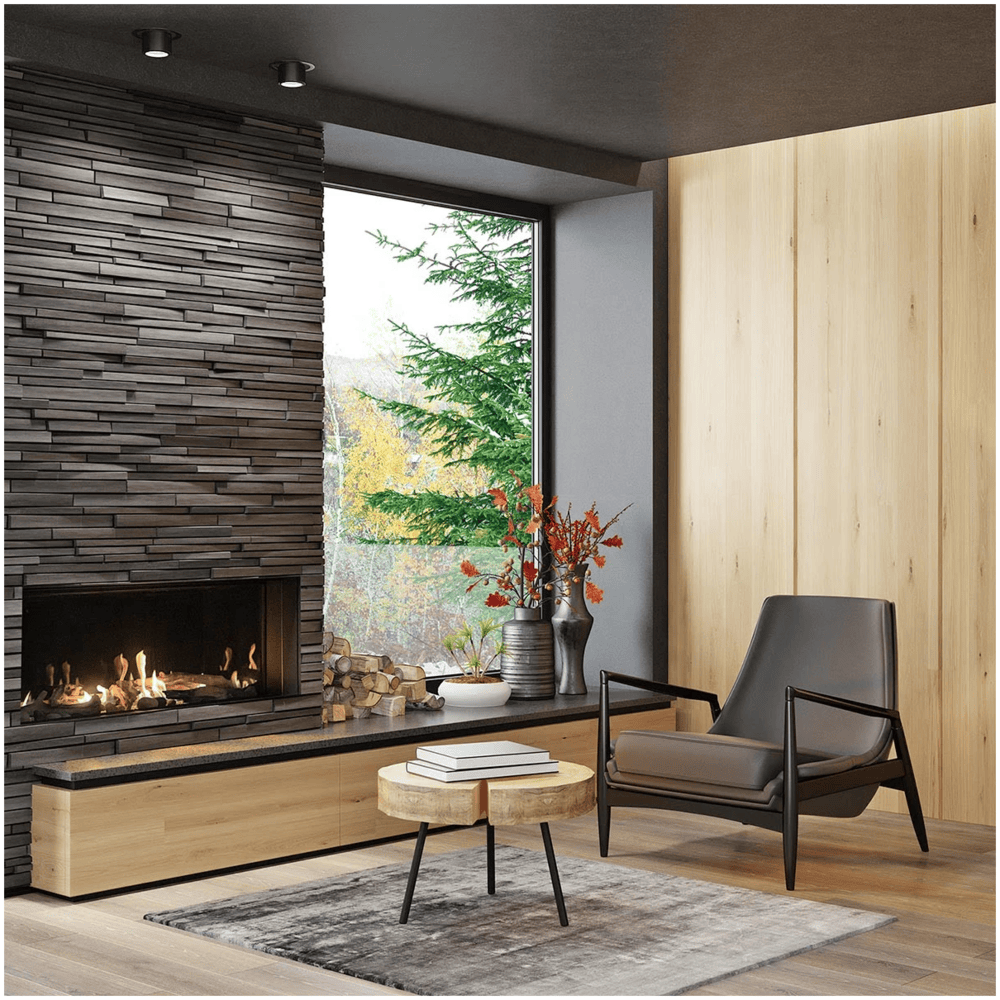 Sierra Flame 60 Inch Vienna Direct Vent Linear Gas Fireplace Attached