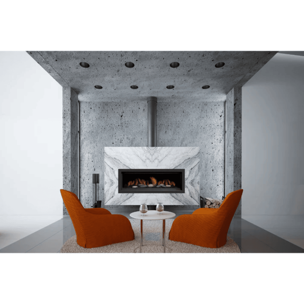 Sierra Flame 65 Inch Austin Direct Vent Linear Gas Fireplace Attached