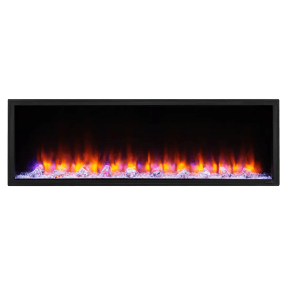 SimpliFire 43 Inch Scion Linear Built-In Electric Fireplace Attached