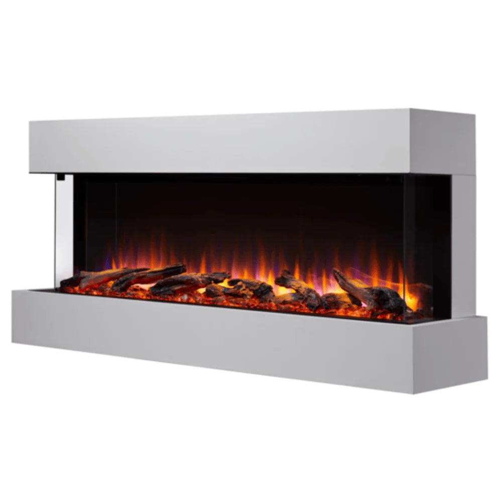 SimpliFire 43 Inch Scion Trinity 3-Sided Linear Built-In Electric Fireplace Mantel