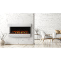 SimpliFire 43 Inch Scion Trinity 3-Sided Linear Built-In Electric Fireplace Attached