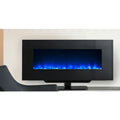 SimpliFire 58 Inch Linear Modern Wall-Mounted Electric Fireplace Front View