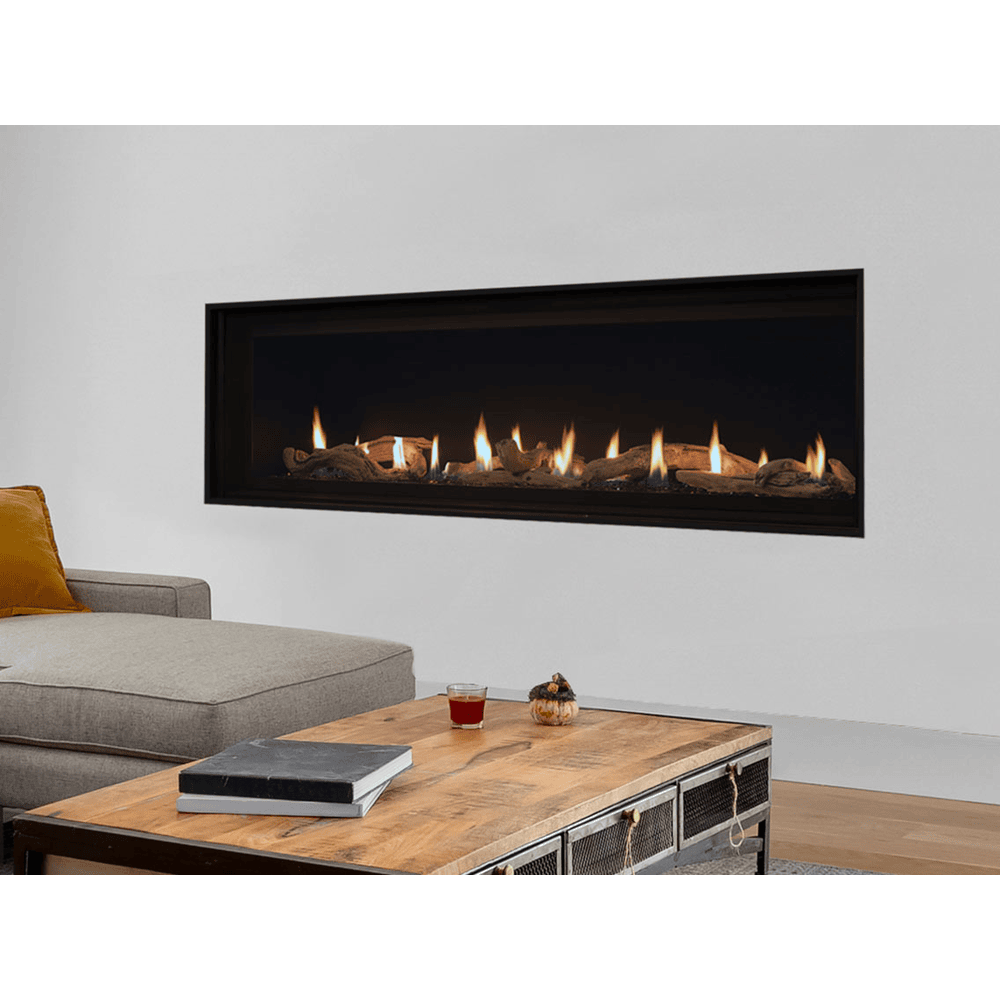 Superior DRL4000 Series Linear Contemporary Direct Vent Gas Fireplace in Electronic Ignition 84 Inch