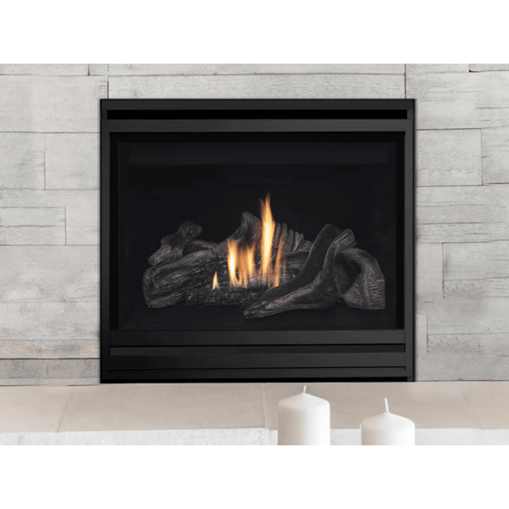 Superior DRC3000 Series Mid-Size Contemporary Top/Rear Direct Vent Natural Gas Fireplace in Electronic Ignition Attached