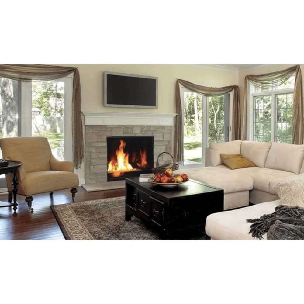 Superior DRC6300 Series Clean Faced Direct Vent Natural Gas Fireplace in Electronic Ignition Attached
