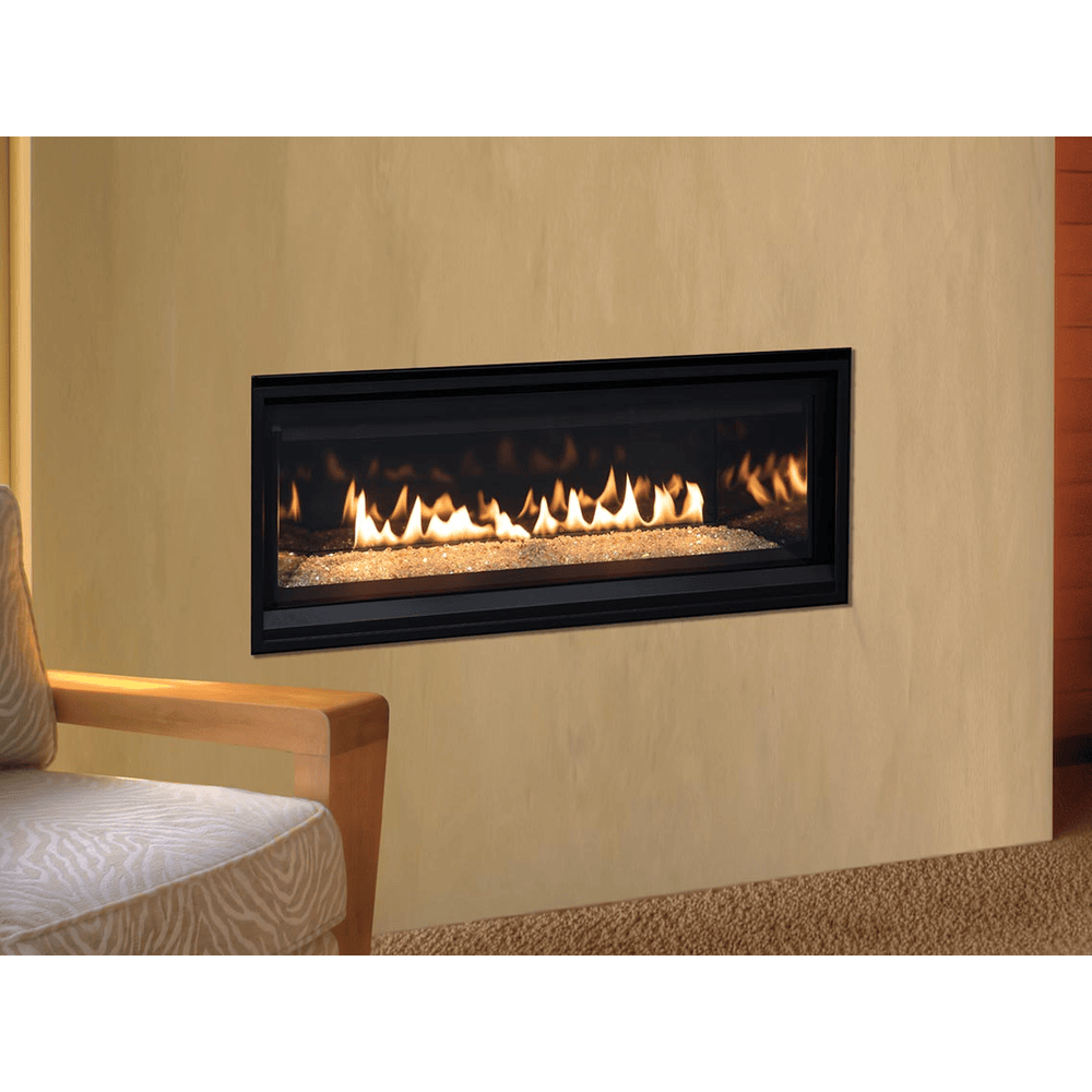 Superior DRL3500 Series 35 Inch Linear Contemporary Direct Vent Gas Fireplace in Electronic Ignition Attached