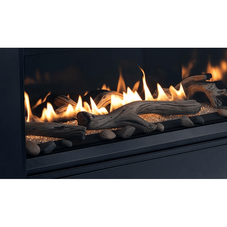 Superior DRL3500 Series 55 Inch Linear Contemporary Direct Vent Gas Fireplace in Electronic Ignition Flame