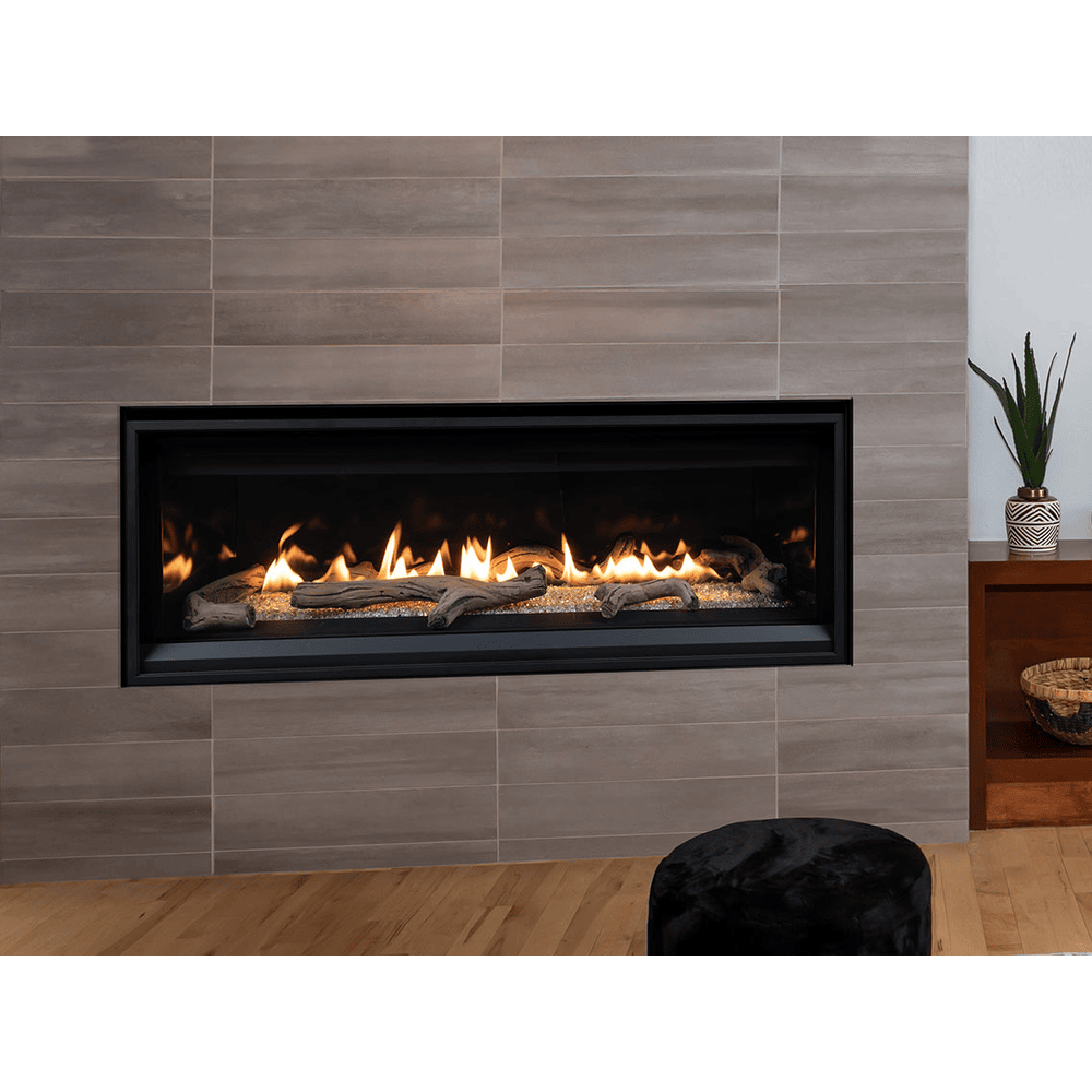 Superior DRL3500 Series 55 Inch Linear Contemporary Direct Vent Gas Fireplace in Electronic Ignition Attached