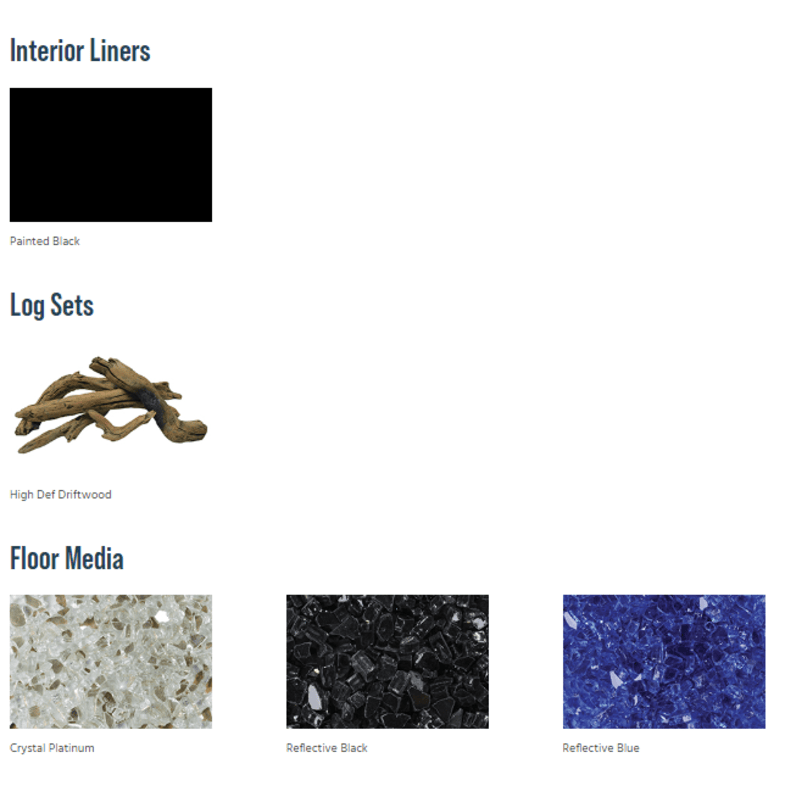 Superior DRL4000 Series Linear Contemporary Direct Vent Gas Fireplace in Electronic Ignition Options