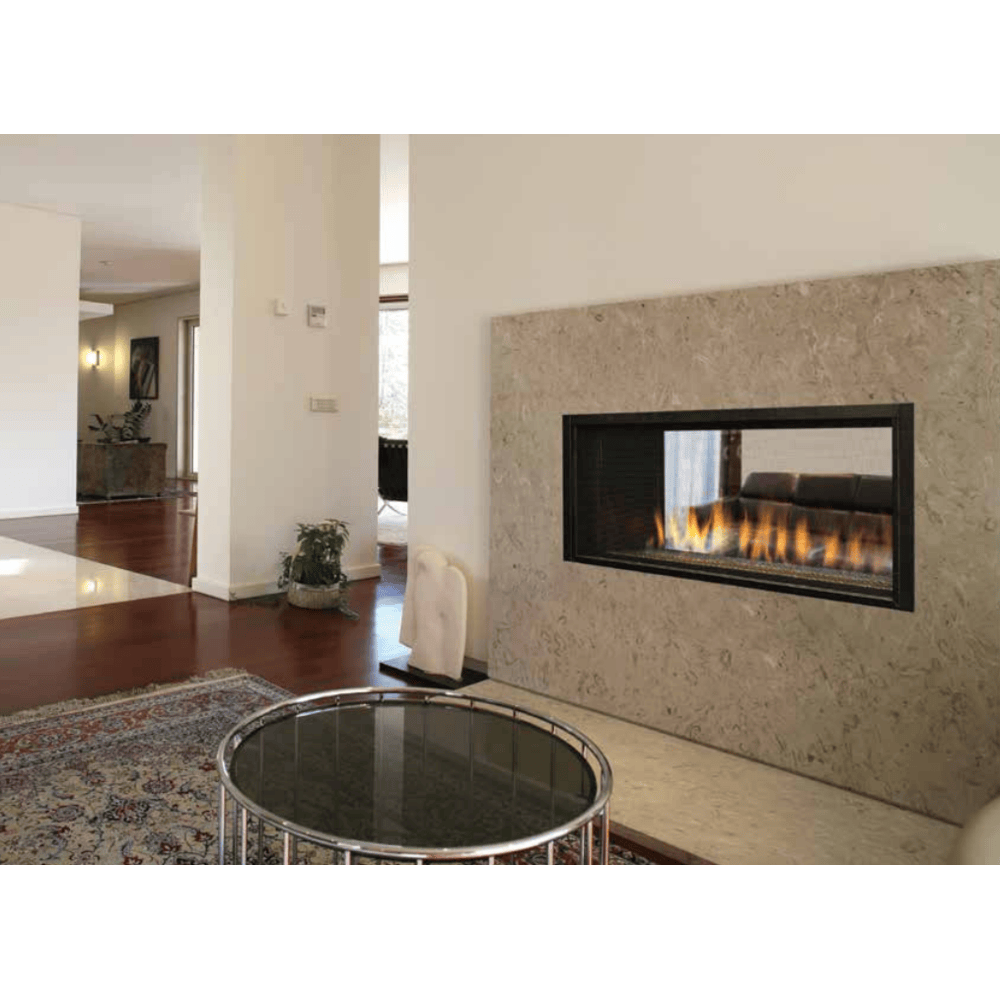 Superior DRL4500 Series 43 Inch Linear Contemporary Direct Vent Gas Fireplace in Electronic Ignition Attached