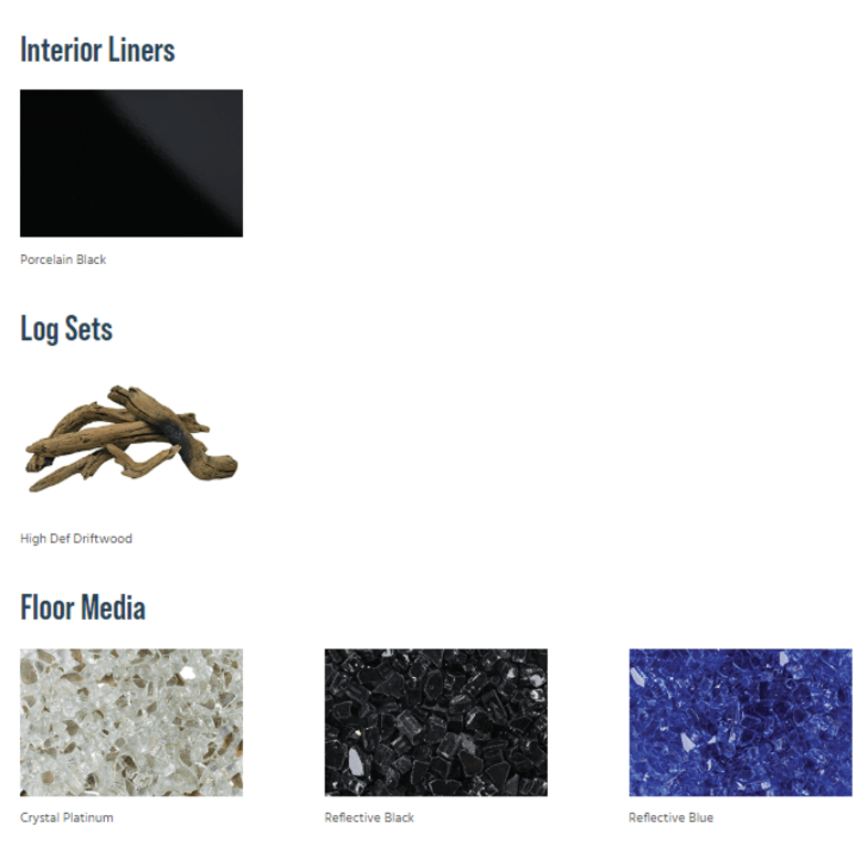 Superior DRL6000 Series 48 Inch Linear Contemporary Direct Vent Natural Gas Fireplace in Electronic Ignition Options