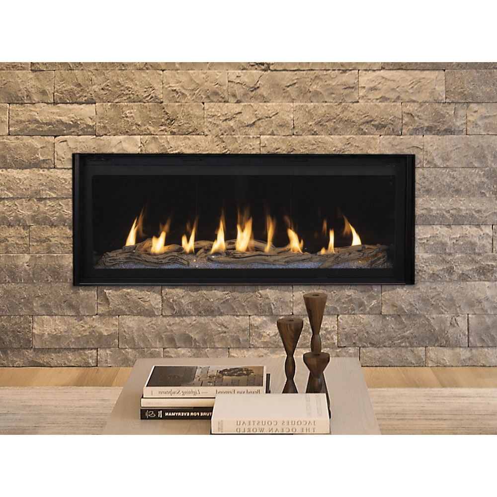 Superior DRL6000 Series 48 Inch Linear Contemporary Direct Vent Natural Gas Fireplace in Electronic Ignition Attached