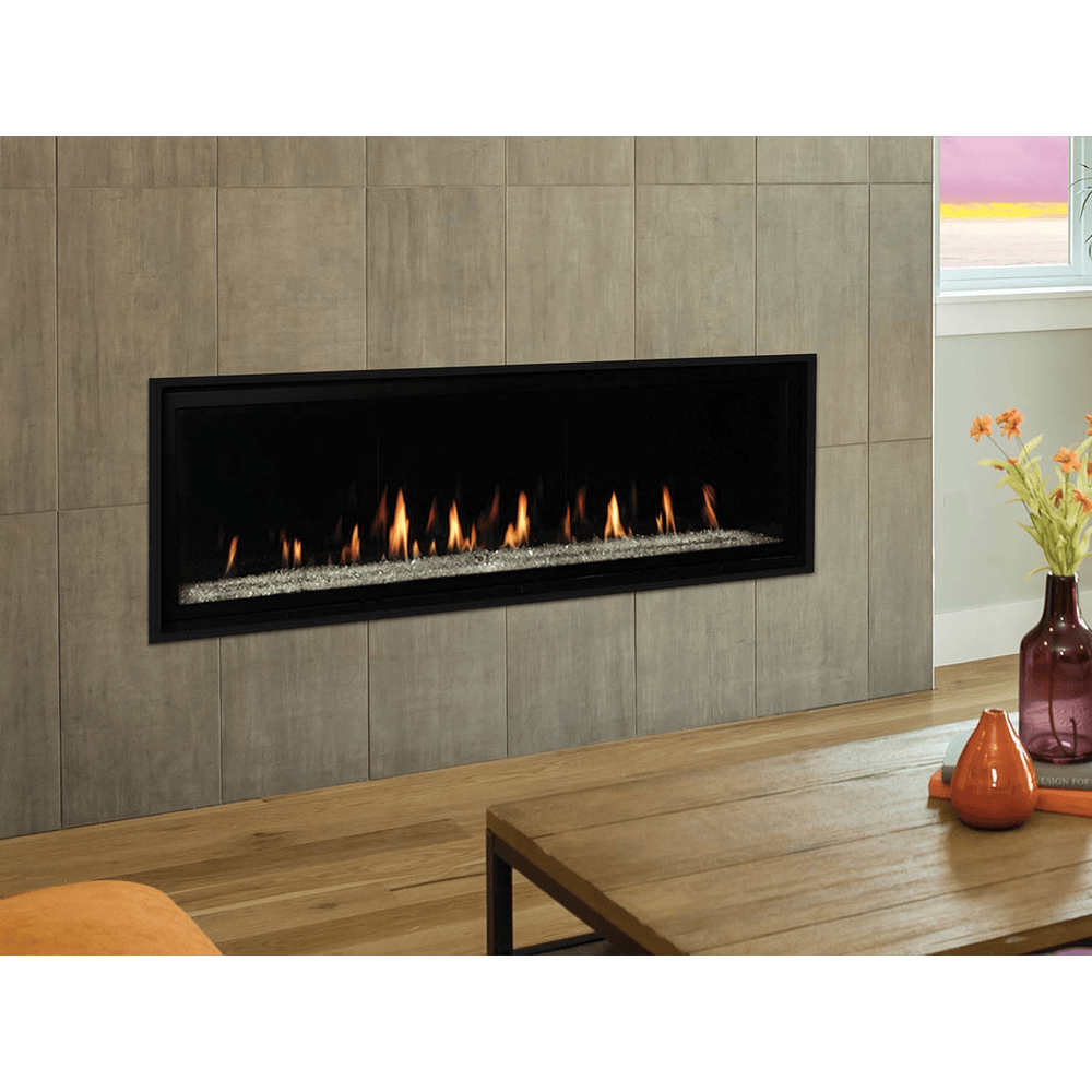 Superior DRL6000 Series 60 Inch Linear Contemporary Direct Vent Natural Gas Fireplace in Electronic Ignition Attached