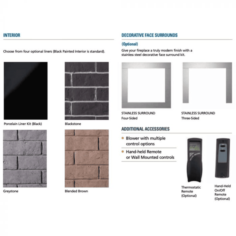 Superior DRT2000 Series 45 Inch Traditional Direct Rear Vent Natural Gas Fireplace in Electronic Ignition Attached