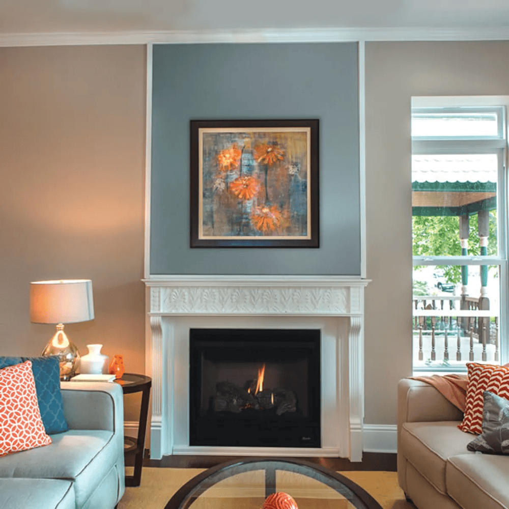 Superior DRT2000 Series 45 Inch Traditional Direct Rear Vent Natural Gas Fireplace in Electronic Ignition Attached