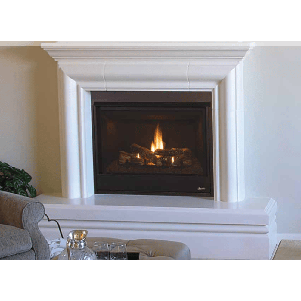 Superior DRT3000 Series 33 Inch Traditional Direct Top Vent Propane Fireplace in Electronic Ignition Attached