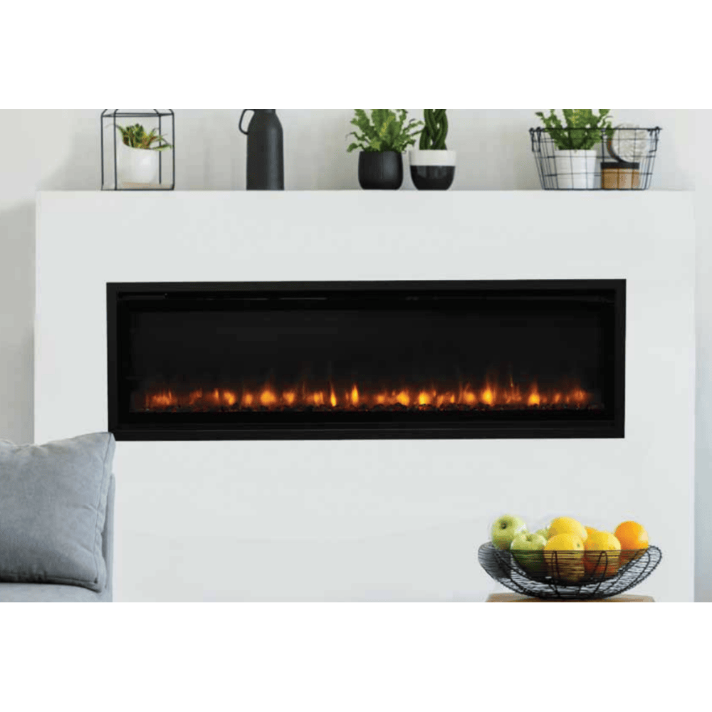 Superior ERL2000 Series 55 Inch Linear Electric Fireplace Attached