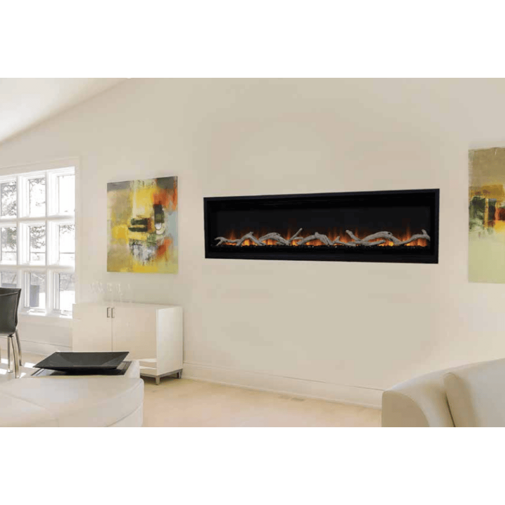 Superior ERL3000 Series 72 Inch Linear Electric Fireplace Attached