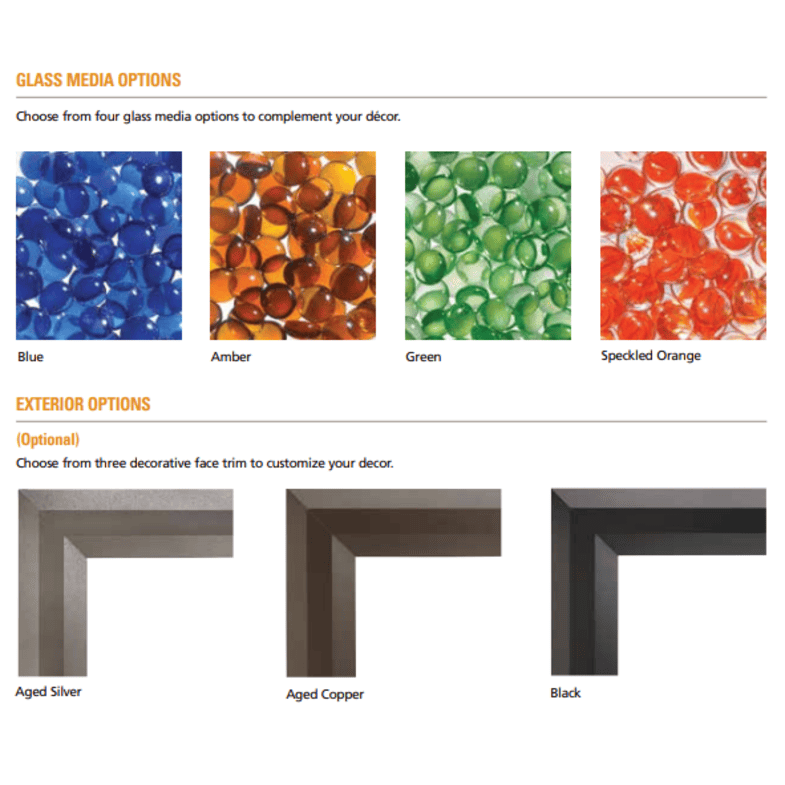 Superior VRL4543 Series 43 Inch Vent-Free Contemporary Linear Gas Fireplace Options