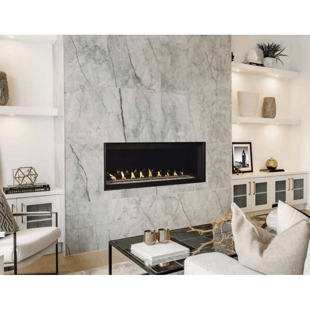 Superior VRL6000 Series 48 Inch Linear Contemporary Vent-Free Gas Fireplace in Electronic Ignition Attached 2