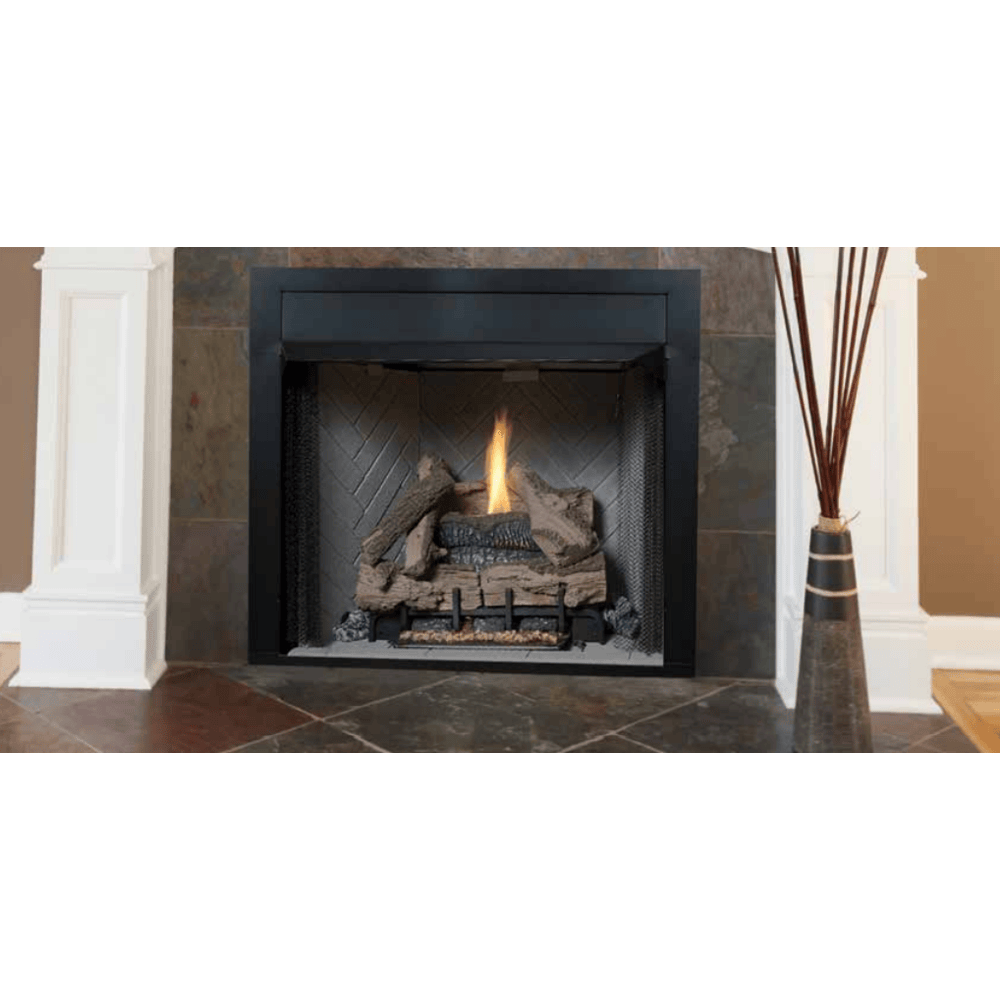 Superior VRT4000 Series 32 Inch Traditional Vent-Free Gas Fireplace in Millivolt Ignition Attached