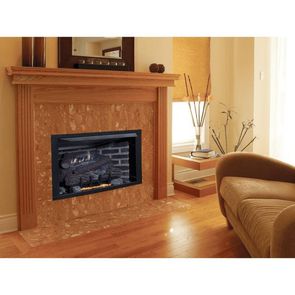 Superior VRT4000 Series 36 Inch Traditional Vent-Free Propane Fireplace in Electronic Ignition Attached