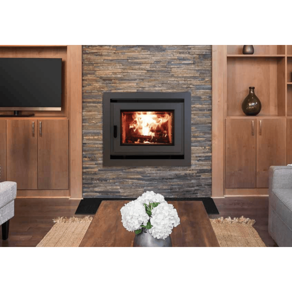 Superior WRT3920 20 Inch Traditional White Stacked Refractory Panels Wood Burning Fireplace Attached 2