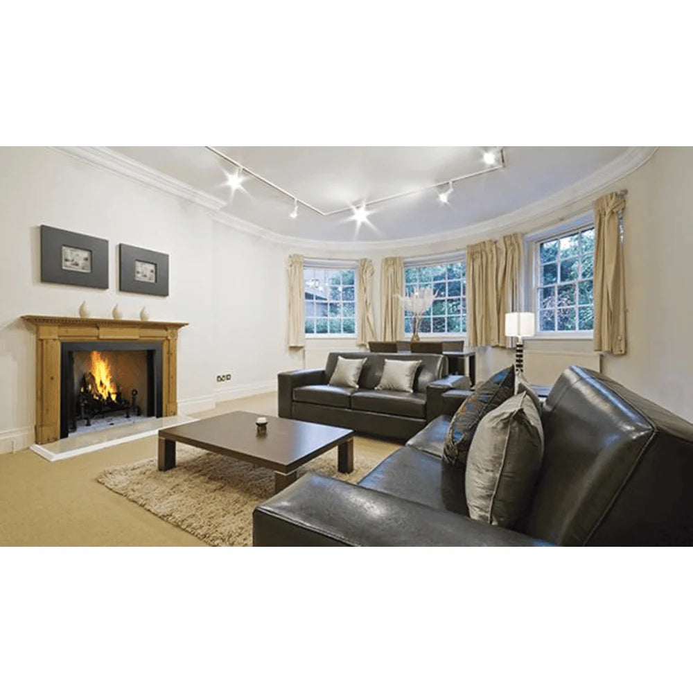 Superior WRT45000 Series Traditional White Stacked Refractory Panels Wood Burning Fireplace Attached